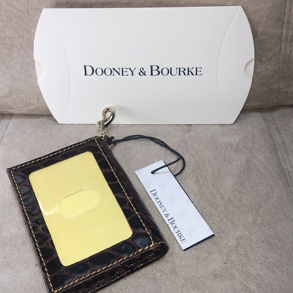 Dooney & Bourke Leather Croco Sm Credit Card Case NWT - Picture 4 of 5